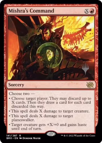Mishra's Command (141), Promo Pack: The Brothers' War — Magic card price