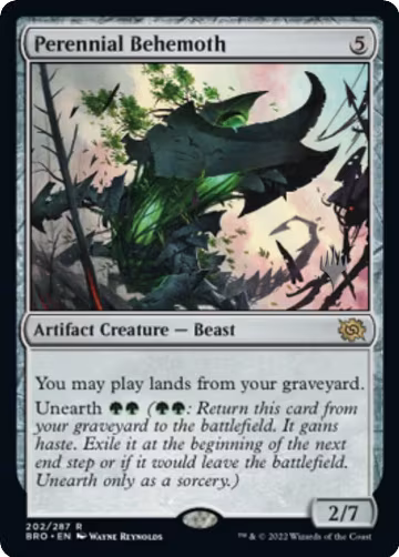 Perennial Behemoth (202), Promo Pack: The Brothers' War — Magic card price