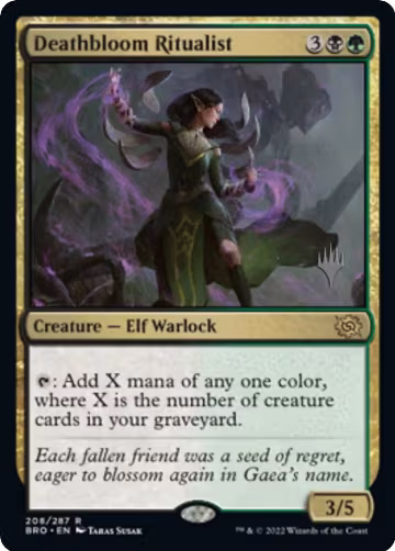 Deathbloom Ritualist (208), Promo Pack: The Brothers' War — Magic card price