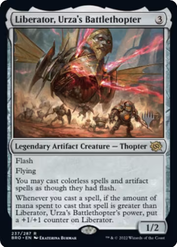 Liberator, Urza's Battlethopter (237), Promo Pack: The Brothers' War — Magic card price