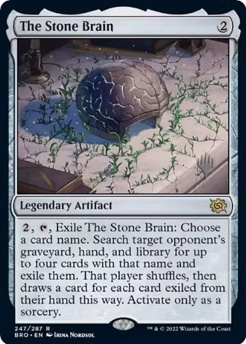 The Stone Brain (247), Promo Pack: The Brothers' War — Magic card price
