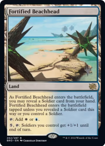 Fortified Beachhead (262), Promo Pack: The Brothers' War — Magic card price