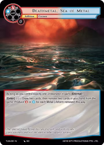 Deathmetal, Sea of Metal (TUS-061 N), The Underworld of Secrets — Force of Will card price