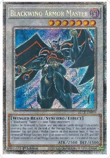 Blackwing Armor Master (Starlight Rare) (BLCR-EN099), Battles of Legend: Crystal Revenge — Yu-Gi-Oh! card price