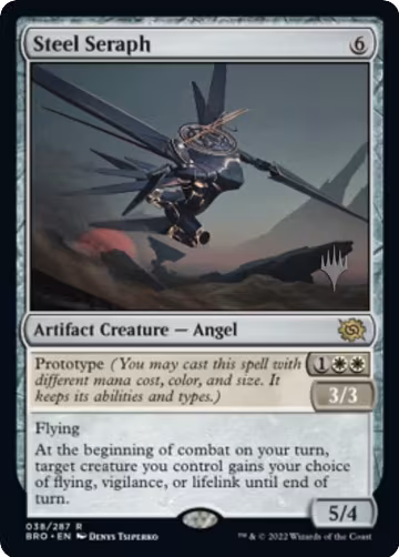 Steel Seraph (38), Promo Pack: The Brothers' War — Magic card price