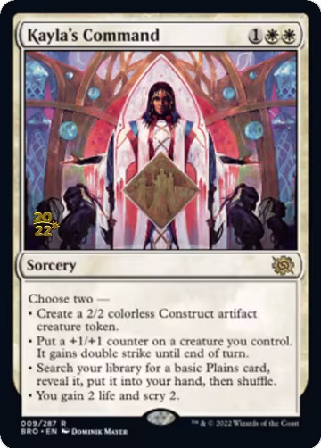 Kayla's Command (9), Prerelease Cards — Magic card price