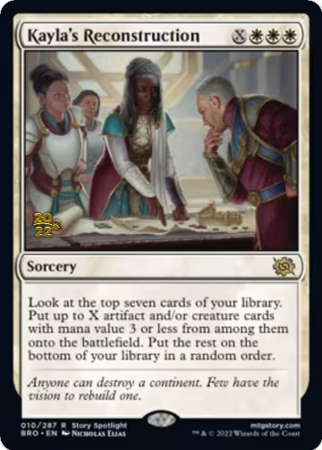 Kayla's Reconstruction (10), Prerelease Cards — Magic card price
