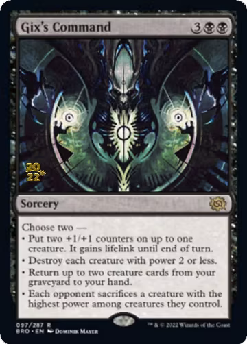 Gix's Command (97), Prerelease Cards — Magic card price