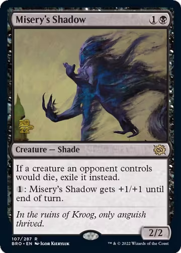 Misery's Shadow (107), Prerelease Cards — Magic card price