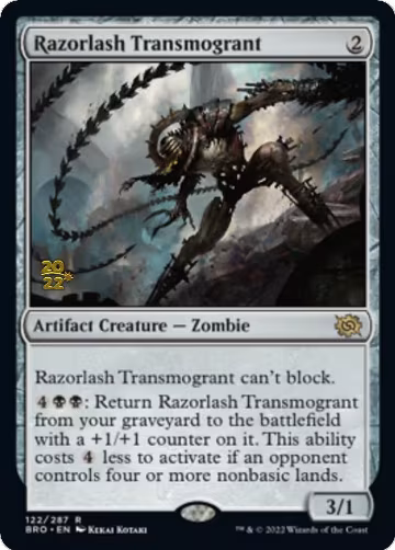 Razorlash Transmogrant (122), Prerelease Cards — Magic card price