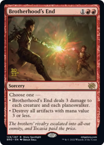 Brotherhood's End (128), Prerelease Cards — Magic card price