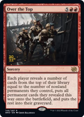 Over the Top (146), Prerelease Cards — Magic card price