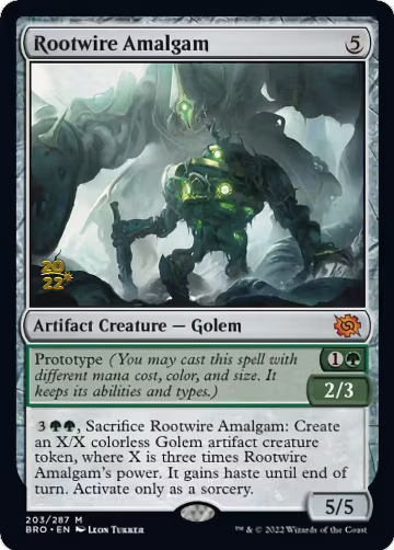 Rootwire Amalgam (203), Prerelease Cards — Magic card price