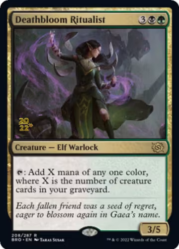 Deathbloom Ritualist (208), Prerelease Cards — Magic card price