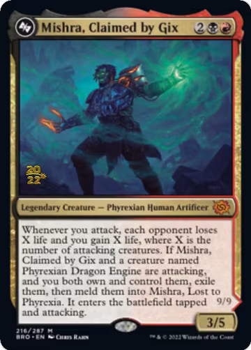Mishra, Claimed by Gix (216), Prerelease Cards — Magic card price