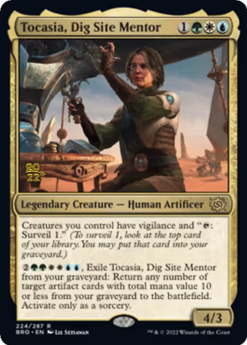 Tocasia, Dig Site Mentor (224), Prerelease Cards — Magic card price