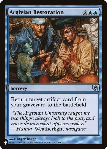 Argivian Restoration (69/79), The List Reprints — Magic card price