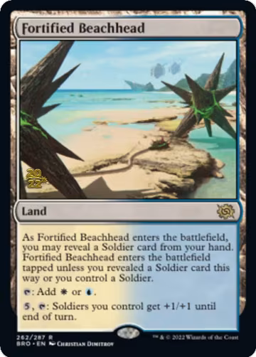Fortified Beachhead (262), Prerelease Cards — Magic card price