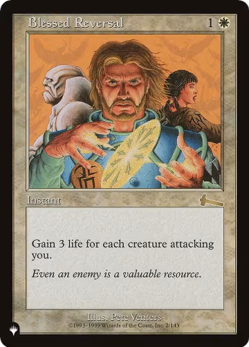 Blessed Reversal (2/143), The List Reprints — Magic card price