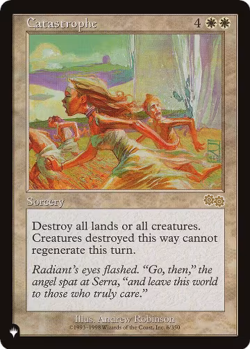 Catastrophe (6/350), The List Reprints — Magic card price