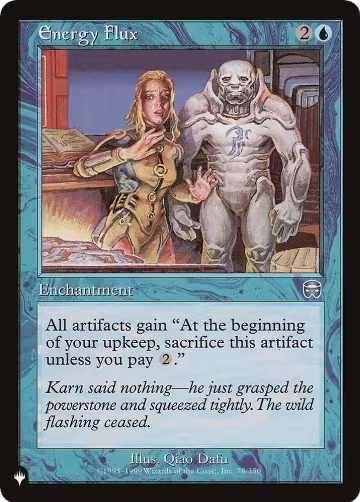 Energy Flux (78/350), The List Reprints — Magic card price