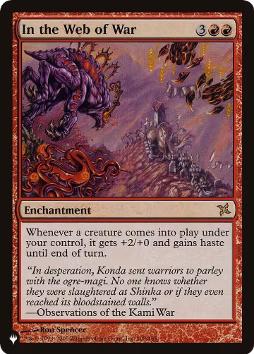 In the Web of War (108/165), The List Reprints — Magic card price