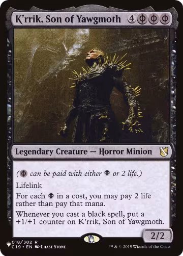 K'rrik, Son of Yawgmoth (018/302), The List Reprints — Magic card price