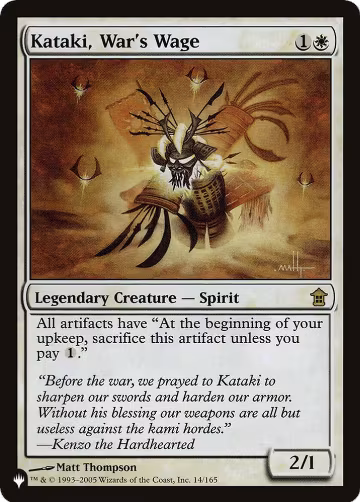 Kataki, War's Wage (14/165), The List Reprints — Magic card price