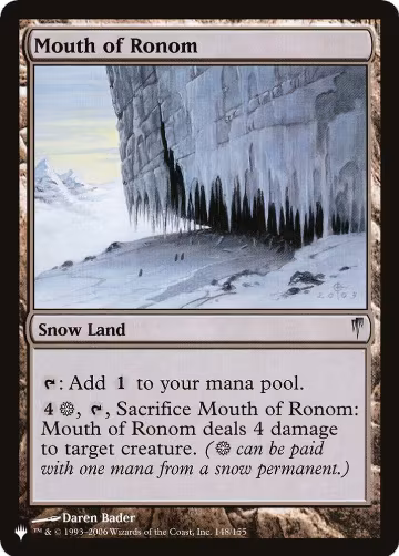 Mouth of Ronom (148/155), The List Reprints — Magic card price