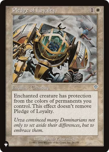 Pledge of Loyalty (24/350), The List Reprints — Magic card price