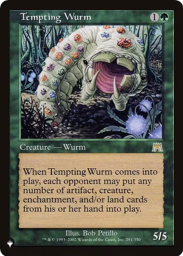 Tempting Wurm (291/350), The List Reprints — Magic card price