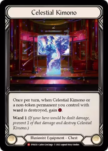 Celestial Kimono (DYN213), Dynasty — Flesh & Blood card price