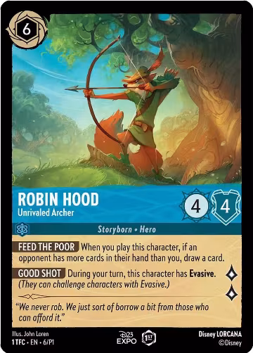 Robin Hood - Unrivaled Archer (6), D23 Promos — Lorcana card price