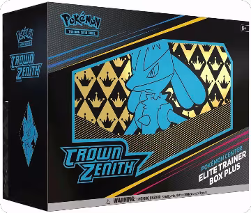 Crown Zenith Pokemon Center Elite Trainer Box Plus, Crown Zenith — Pokémon sealed product price