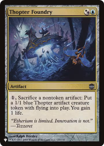 Thopter Foundry (ARB) (133/145), The List Reprints — Magic card price