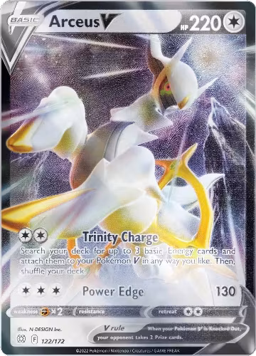 Arceus V - 122/172 (Metal Card) (122/172), Miscellaneous Cards & Products — Pokémon card price