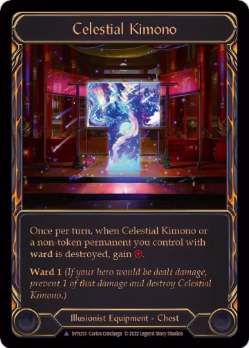 Celestial Kimono (Marvel) (DYN213), Dynasty — Flesh & Blood card price