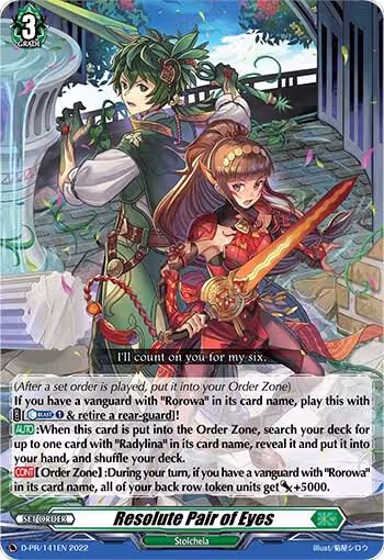 Resolute Pair of Eyes (D-PR/141EN), D Promo Cards — Vanguard card price
