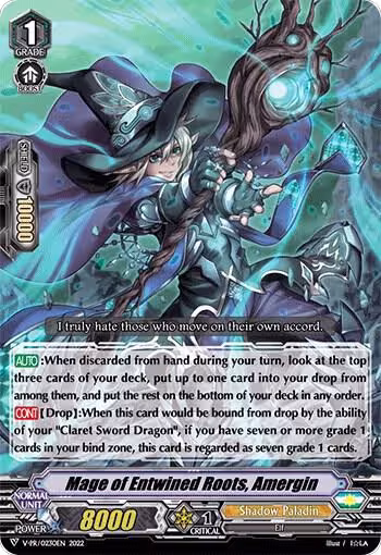 Mage of Entwined Roots, Amergin (V-PR0230EN), V Promo Cards — Vanguard card price