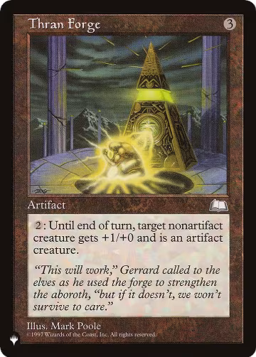 Thran Forge, The List Reprints — Magic card price