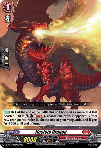 Ifesteio Dragon (D-PR/131EN), D Promo Cards — Vanguard card price