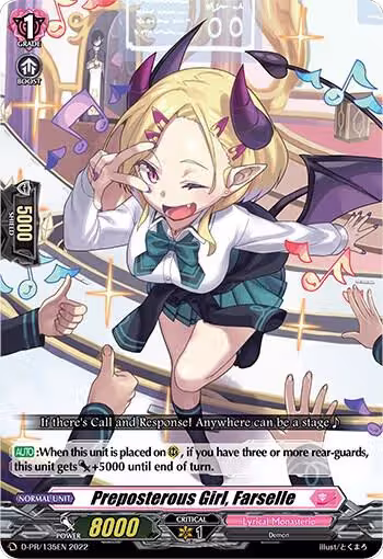 Preposterous Girl, Farselle (D-PR/135EN), D Promo Cards — Vanguard card price