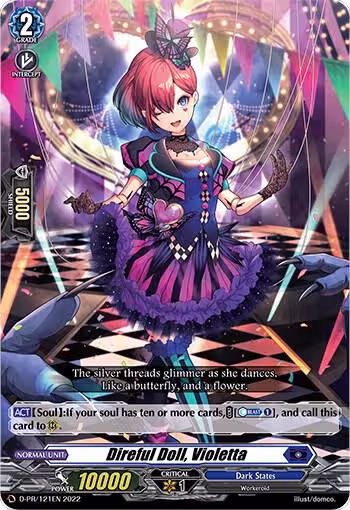 Direful Doll, Violetta (121) (D-PR/121EN), D Promo Cards — Vanguard card price