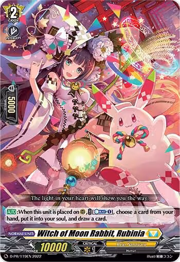 Witch of Moon Rabbit, Rubinia (D-PR/119EN) (D-PR/119EN), D Promo Cards — Vanguard card price
