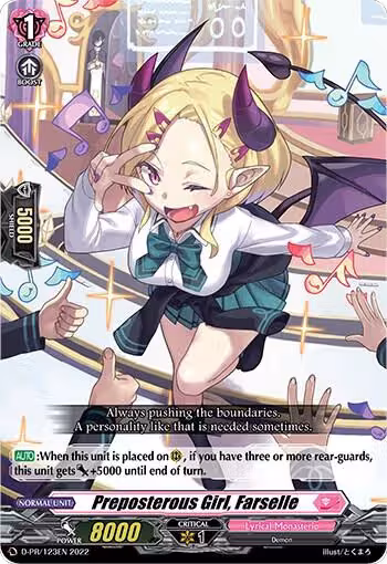 Preposterous Girl, Farselle (123) (D-PR/123EN), D Promo Cards — Vanguard card price