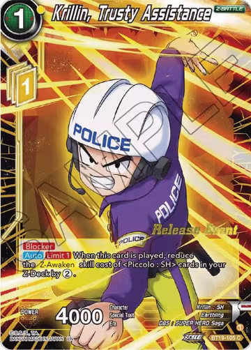 Krillin, Trusty Assistance (Fighter's Ambition Holiday Pack) (BT19-105), Tournament Promotion Cards — DB Super card price