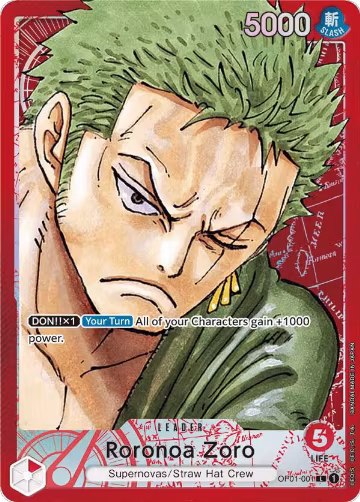Roronoa Zoro (001) (Parallel) (OP01-001) — card price