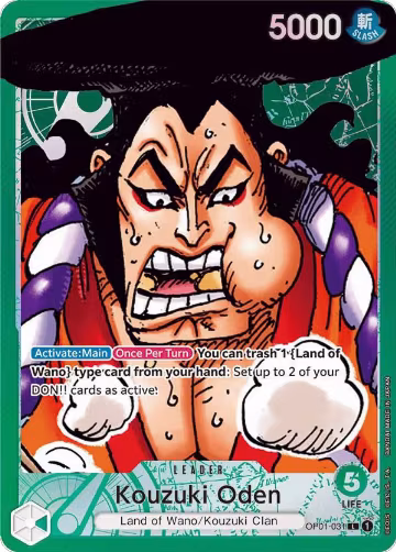Kouzuki Oden (Parallel) (OP01-031), Romance Dawn — One Piece card price