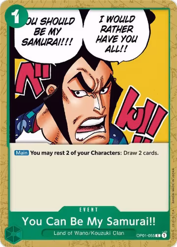 You Can Be My Samurai!! (OP01-055), Romance Dawn — One Piece card price