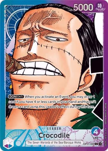 Crocodile (062) (Parallel) (OP01-062), Romance Dawn — One Piece card price